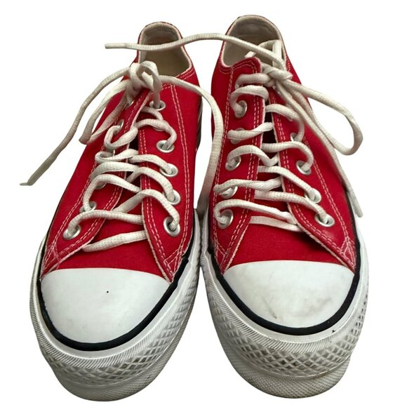 Converse Red Chuck Taylor All Star Lift Platform Canvas Size 7 Womens - Picture 11 of 15